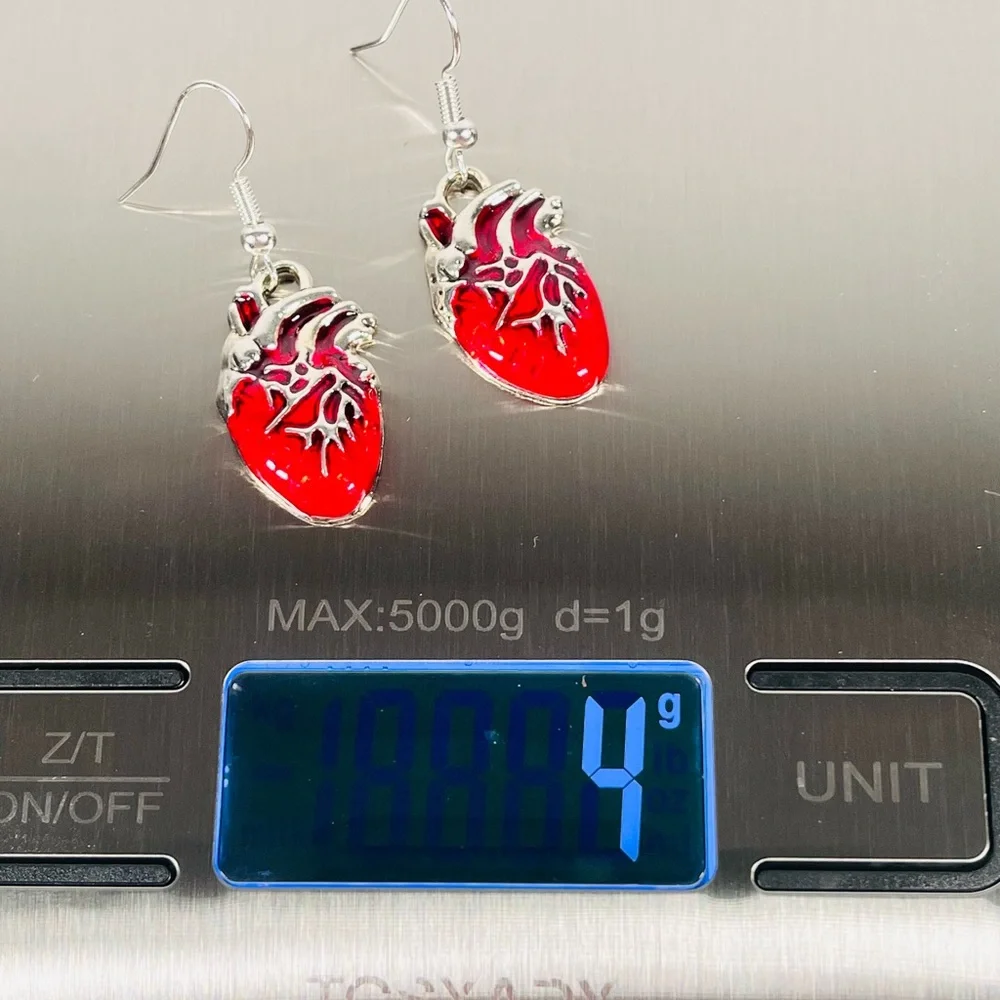 Anatomical Heart Earrings - Picture 6 of 8
